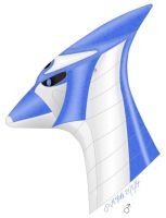 Sword Arms head, male profile