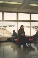 Me in the Tullamarine departure lounge